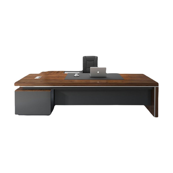 Hokku Designs Neeley 4 Piece Rectangular Computer Desk Office Set with